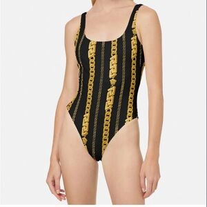 Versace chain one piece swimsuit